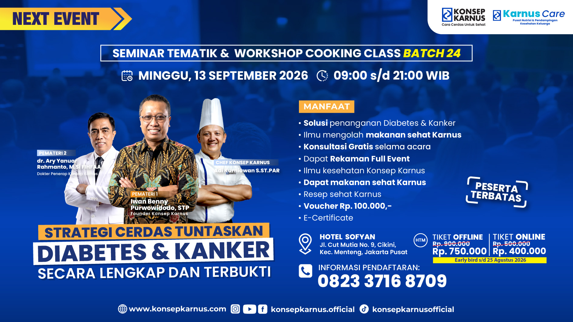 Seminar Tematik dan Cooking Class 13 September 2026