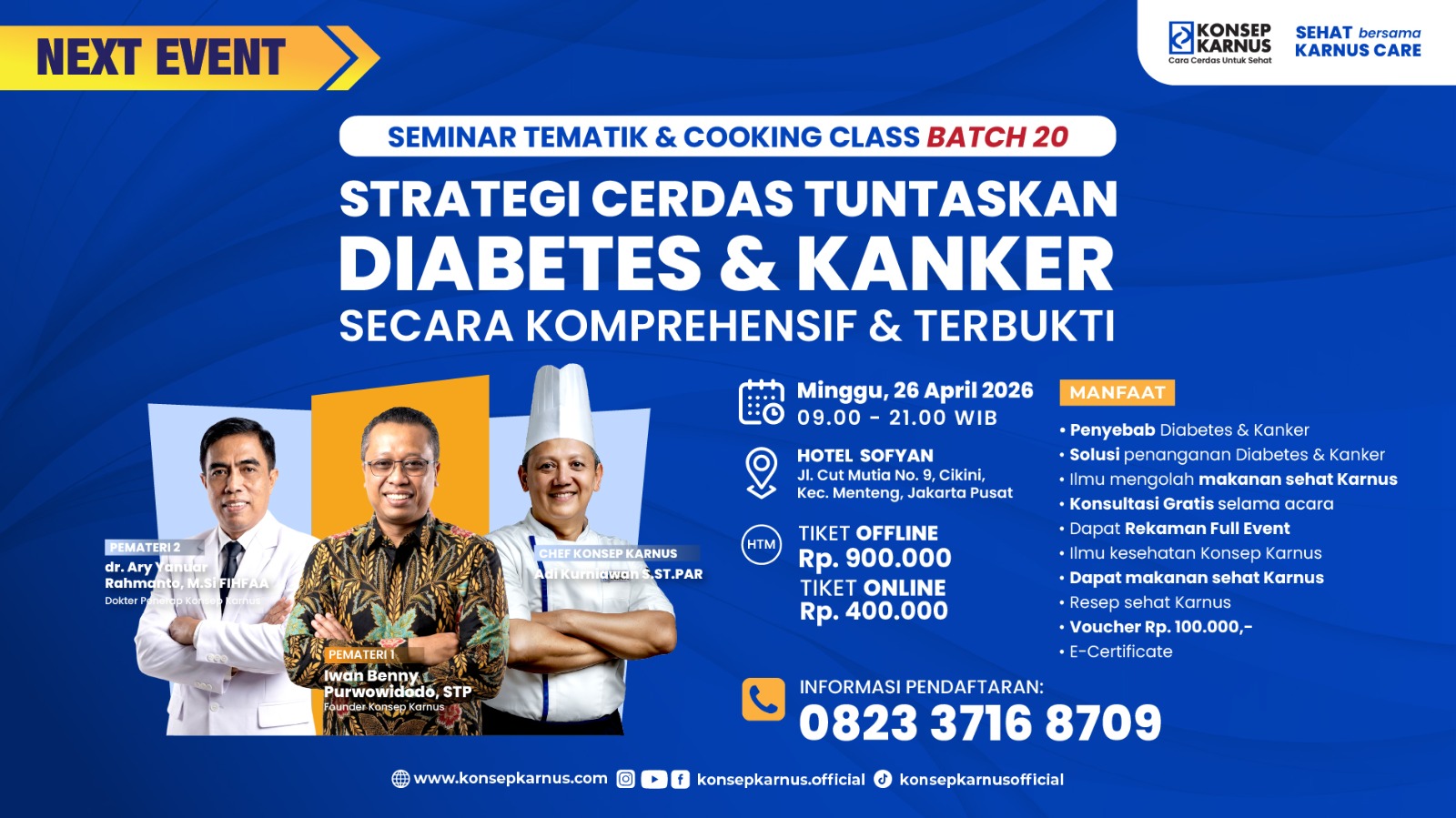 Seminar Tematik & Cooking Class Konsep Karnus 26 April 2026